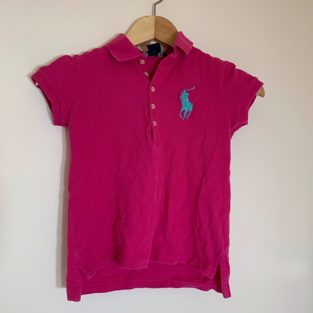 Ralph Lauren pink polo shirt